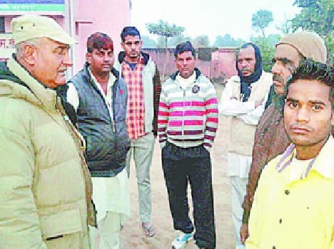 Bike riders trodden by truck,khekra